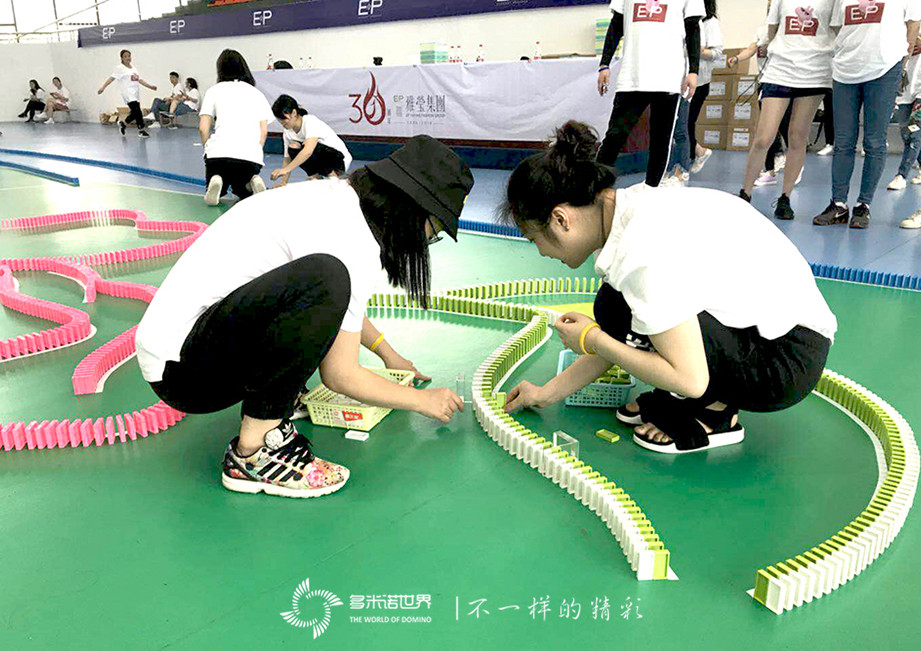 雅莹多米诺团队大挑战祝福集团30周年