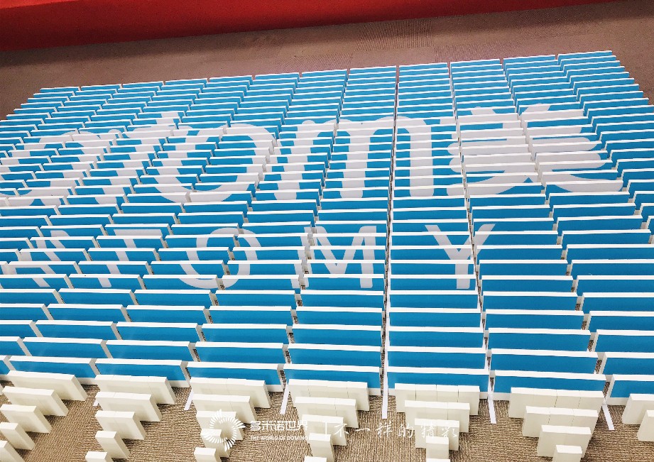 艾多美华北区域服务中心培训会多米诺团队大挑战